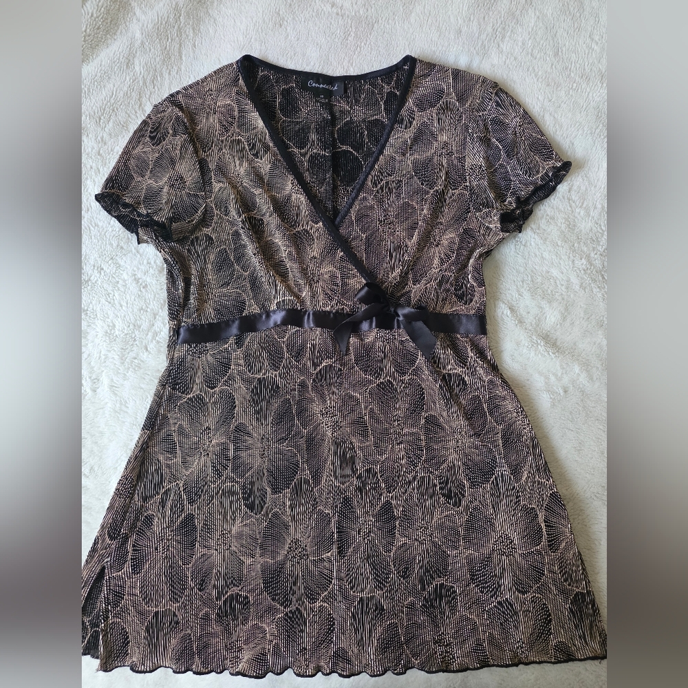 Y2k Connected Floral Top